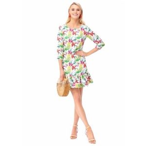 Persifor Poppy Botanical Convertible Dress | Color: Green/White | Size: L